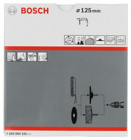 Pikkukuva 2 / 2: Bosch 0 603 004 101 pyörivän monitoimityökalun kiillotustarvike Setti