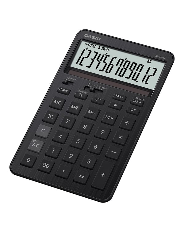 Casio JW-200DQ laskin Työpöytä Perus Musta