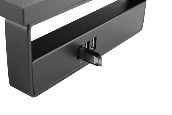 Miniatyrbillede 2 af 6: Dacomex DS-32-USB laptop stativ Laptop & skærmarm Sort