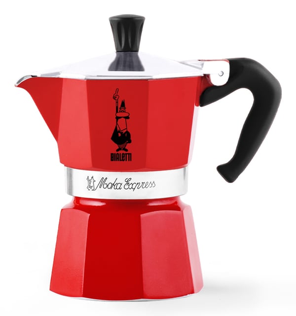Miniatyrbillede 1 af 5: Bialetti Moka Express Moka gryde Rød