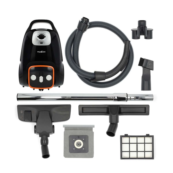 Nedis VCBG250GY dammsugare 3 l Torr 700 W Dammpåse