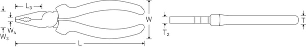 STAHLWILLE 67001180 tang Diagonal tang