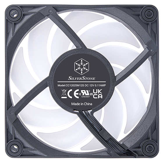 Silverstone VISTA 120 ARGB Bundkort Ventilator 12 cm Sort 1 stk