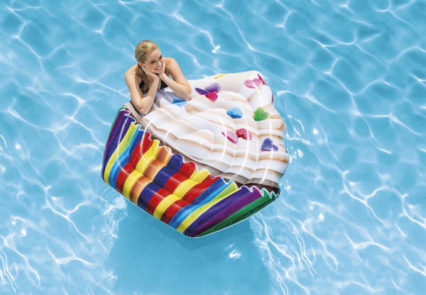 Miniatyrbillede 3 af 3: Intex 58770 pool og strand flyder Flerfarvet Billede Vinyl Flydende madras