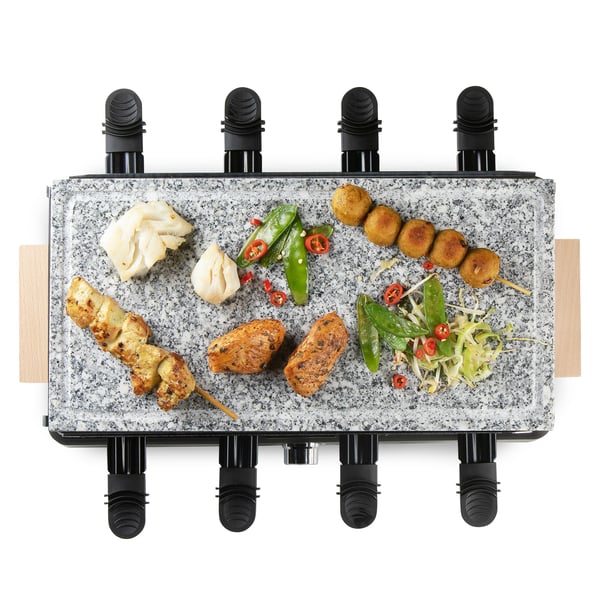 Miniatyrbild 18 av 19: Domo DO9262G raclettegrill 8 personer 1400 W Svart