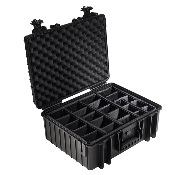 B&W Cases 6000/B/RPD utrustningsväskor Portfölj/klassiskt fodral Svart