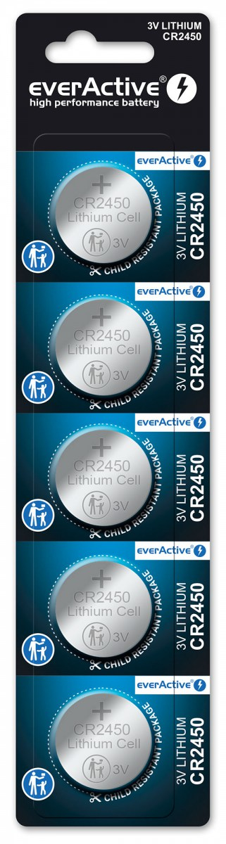 Miniatyrbillede 1 af 2: Everactive CR24505BL husholdningsbatteri Engangsbatteri CR2450 Lithium