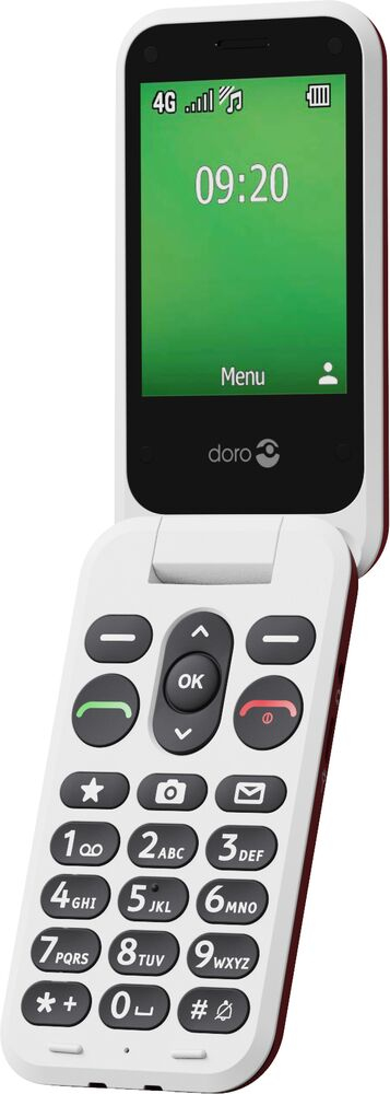 Doro Leva E22 7,11 cm (2.8") 127,8 g Rød, Hvid Feature telefon
