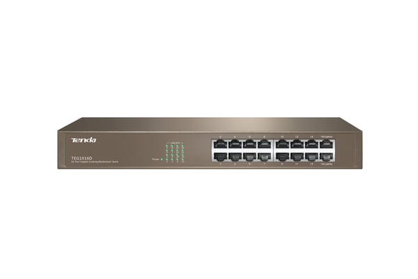 Tenda 16-port Gigabit Ethernet Switch Hallitsematon Sininen Tenda 16-port Gigabit Ethernet Switch Hallitsematon Sininen