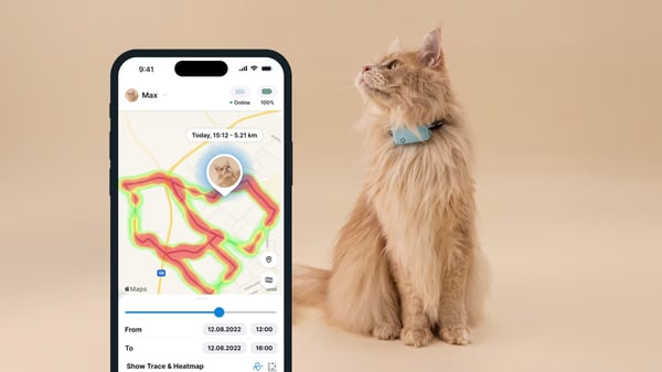 Pikkukuva 4 / 5: Tractive TRCAT5MT lemmikin aktiivisuusmittari