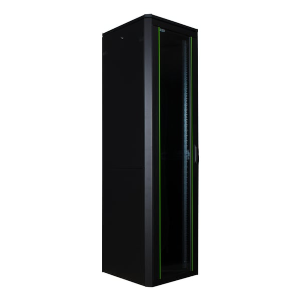 LOGON RDL42U66BL rack 42U Fristående rack Svart