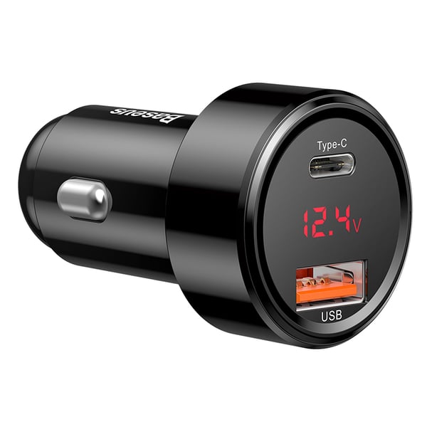 Baseus CCMLC20C-01 mobiililaitteen laturi Universaali Musta Tupakansytytin Pikalataus Auto Baseus CCMLC20C-01 mobiililaitteen laturi Universaali Musta Tupakansytytin Pikalataus Auto
