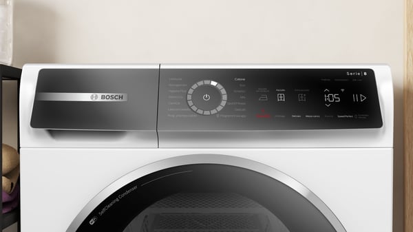 Miniatyrbillede 7 af 13: Bosch Serie 8 WQB246D0II tørretumbler Fritstående Front-læsning 9 kg Hvid