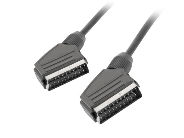 Miniatyrbillede 1 af 2: Lanberg CA-EUEU-10CC-0018-BK SCARt kabel 1,8 m SCART (21-pin) Sort