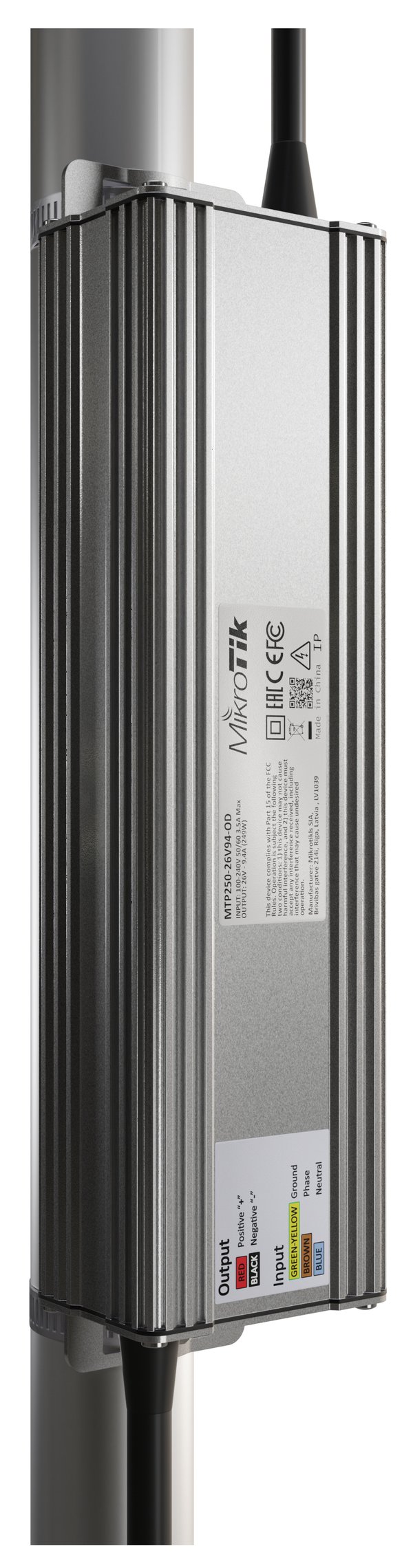 Mikrotik MTP250-26V94-OD eladaptrar Utomhus 250 W Zink