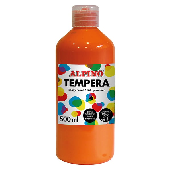 Alpino DM010172 temperafärg 500 ml Flaska Orange