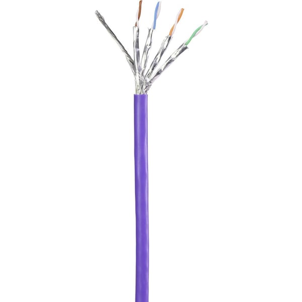Miniatyrbillede 2 af 4: Renkforce RF-4724914 netværkskabel Violet 0,25 m Cat6 S/FTP (S-STP) Rund