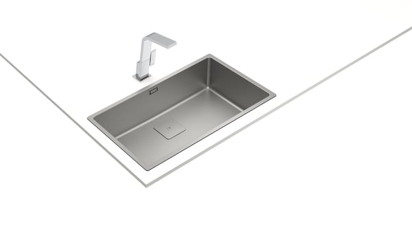 Miniatyrbillede 2 af 5: Teka 115000063 håndvask Undermonteret håndvask Rektangulær Rustfrit stål
