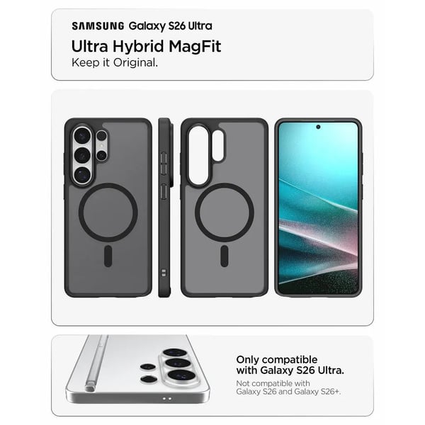 Miniatyrbillede 4 af 7: Spigen Ultra Hybrid (MagFit) mobiltelefon etui 17,5 cm (6.9") Cover Sort