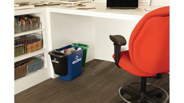 Rubbermaid FG295073BLA affaldskurv Rektangulær Sort