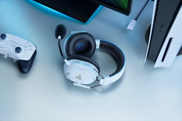 Miniatyrbillede 6 af 6: Razer BlackShark V3 Pro Headset Kabel & trådløs Spil USB Type-A Bluetooth Hvid