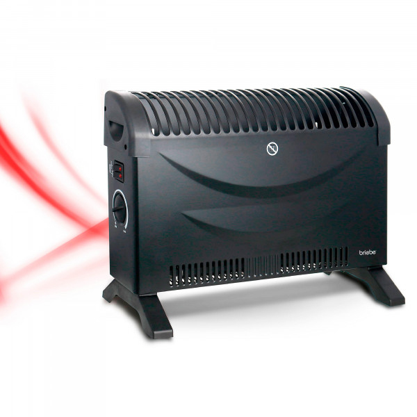 Briebe 128215.1 inomhus Svart 2000 W Elektrisk konvektionsvärmare