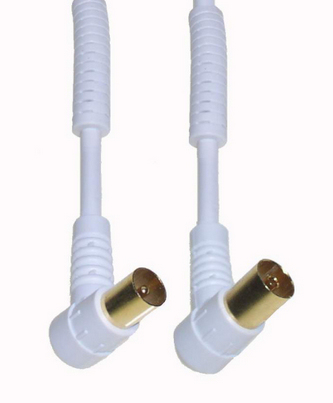 e+p HFW 201 G koaxial kabel 1,5 m Koaksial Hvid