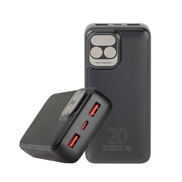 Miniatyrbillede 15 af 16: Rivacase VA2521 powerbank Lithium polymer (LiPo) 20000 mAh Grå