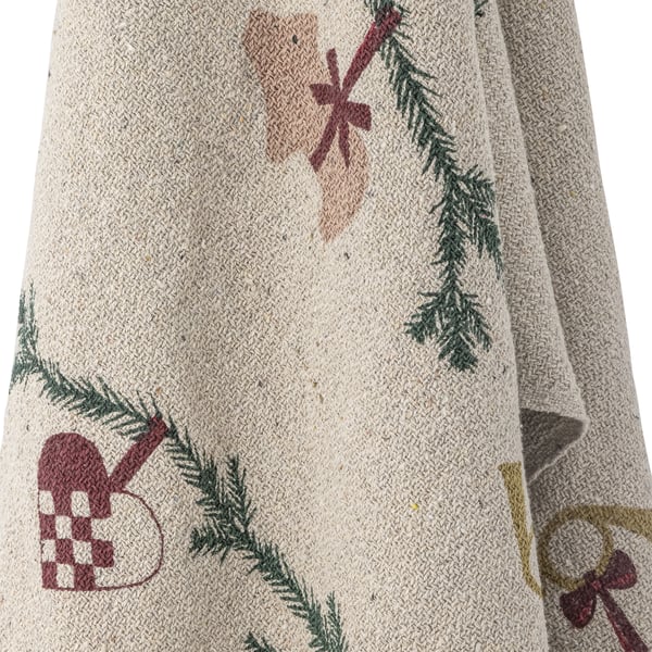 Miniatyrbillede 3 af 4: Bloomingville Yule sengetæppe 160 x 130 cm Bomuld, Polyester, Viskose Flerfarvet, Naturlig