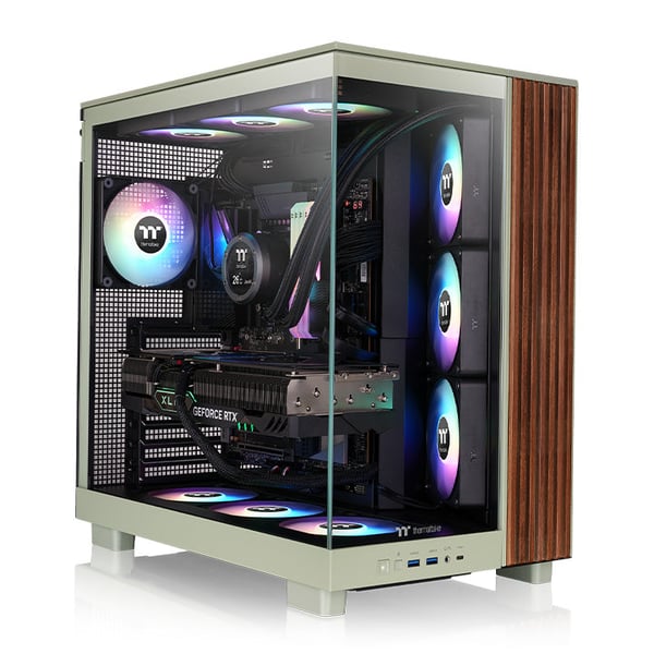 Miniatyrbild 5 av 6: Thermaltake CA-11E-00MEWN-WS datorväskor Midi Tower Grön