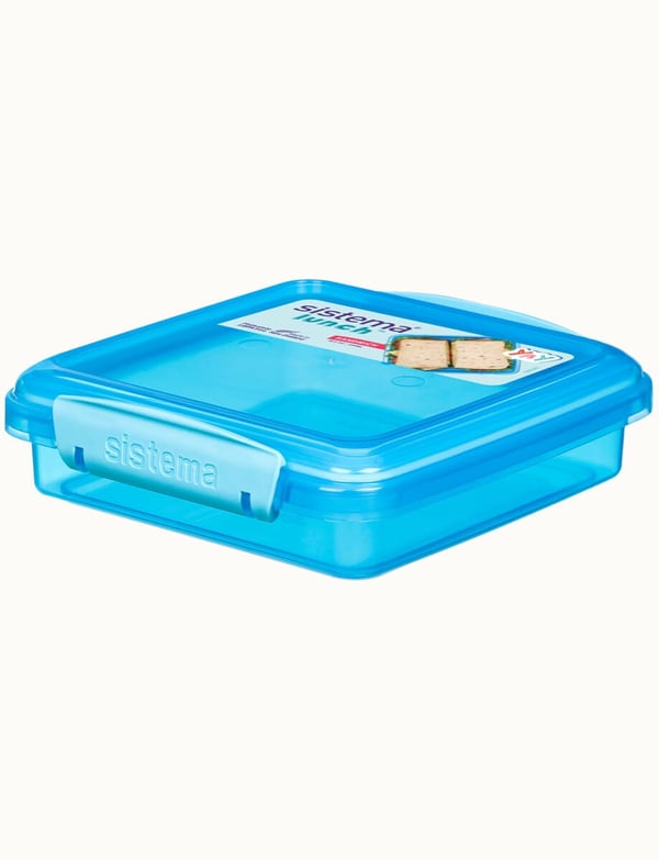 Miniatyrbillede 1 af 3: Sistema Plastics Sistema 31646 - Beholder - Firkantet - 0,45 l - Blå - Plastik - New Zealand