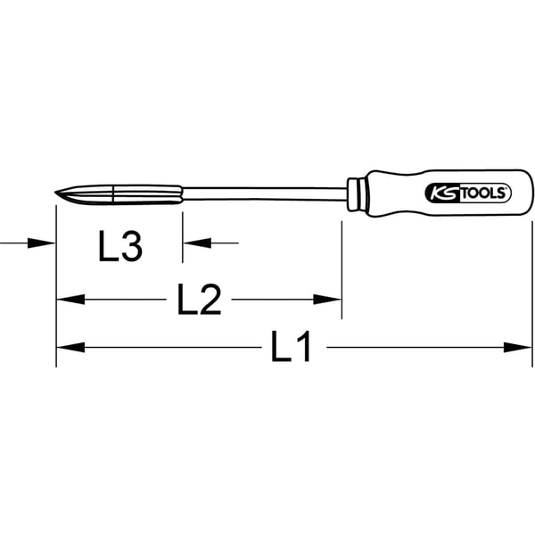 KS Tools 150.3251 håndskraber