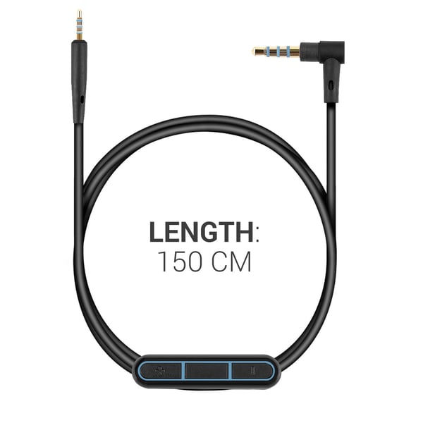 kwmobile 44133.01 lydkabel 1,5 m 2.5mm 3.5mm Sort