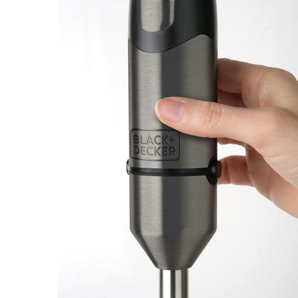 Black & Decker BXHB1000E blender Nedsænkning blender 1000 W Sort, Grå, Rustfrit stål