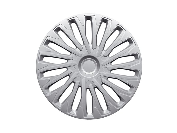 Górecki 2211285 hjulkapsel 35,6 cm (14") ABS, Metal Sølv 20 stk