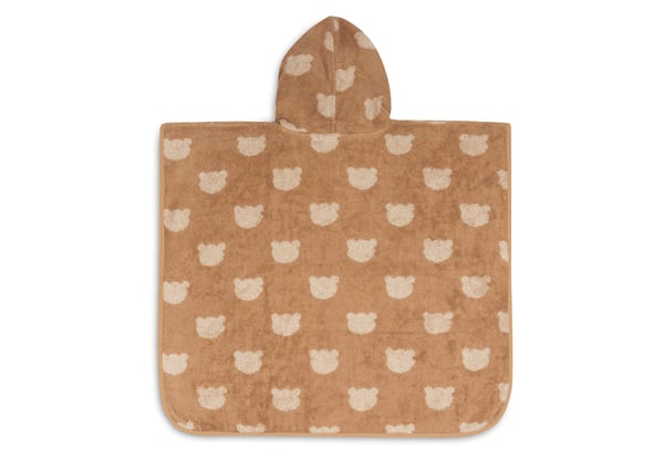Jollein Poncho babyhåndklæde Brun 1 stk