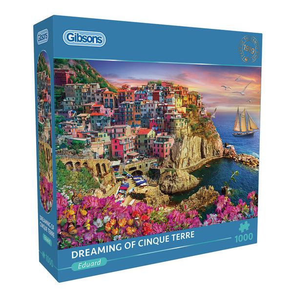 Gibsons Dreaming of Cinque Terre Puslespil 1000 stk