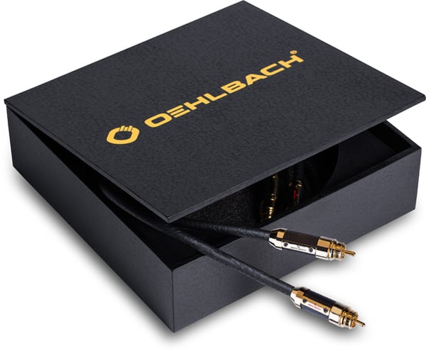 OEHLBACH 13831 lydkabel 1 m RCA Sort