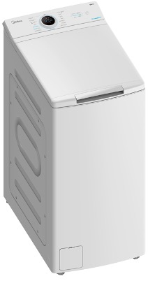 Miniatyrbillede 1 af 2: Midea MF100T80B/W-ES vaskemaskine Top-indlæsning 8 kg 1300 rpm Hvid