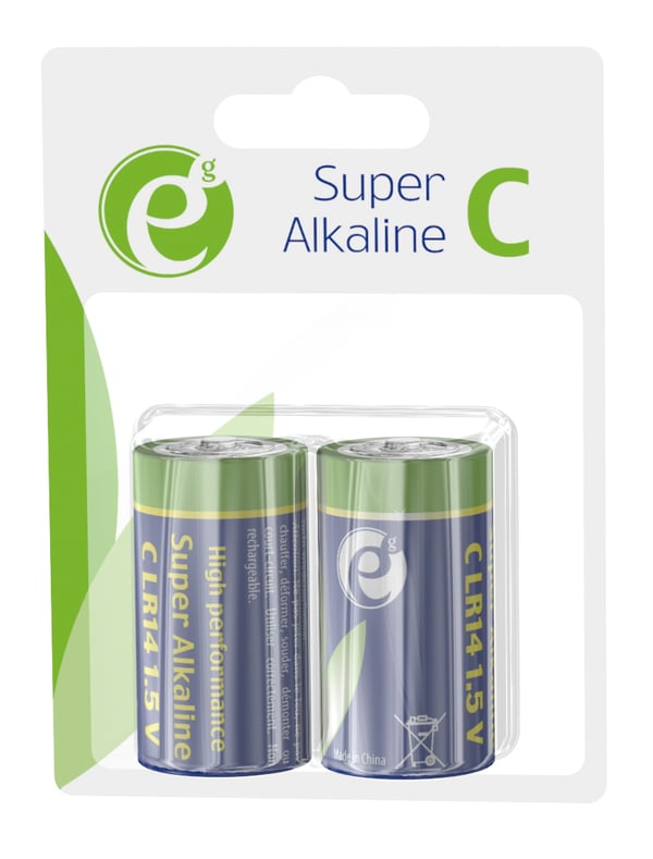 Miniatyrbillede 3 af 4: Gembird EG-BA-LR14-01 husholdningsbatteri Engangsbatteri Alkaline