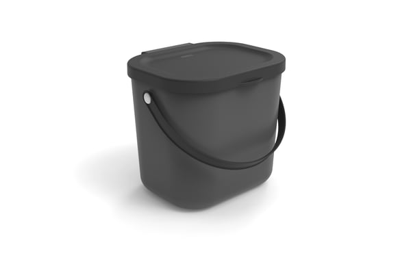 Miniatyrbillede 1 af 5: Rotho Albula 6 L Rektangulær Plast Anthracit
