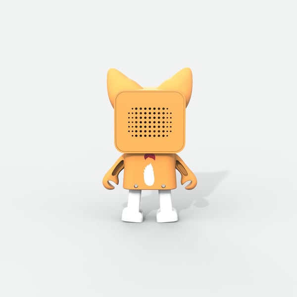 Miniatyrbild 5 av 7: Mobility on Board Dancing Animal Corgi Bärbar stereohögtalare Vit, Gul 3 W