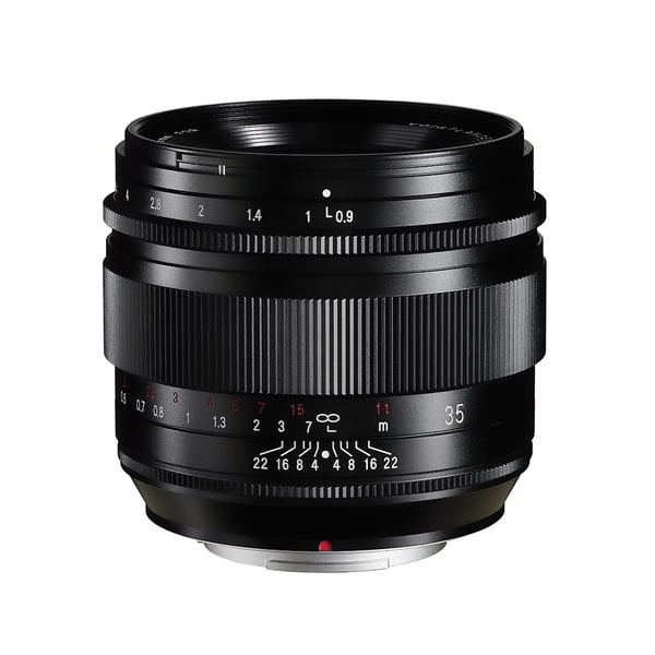 Voigtländer 35mm / 1:0,9 Nokton Vakio-objektiivi Musta