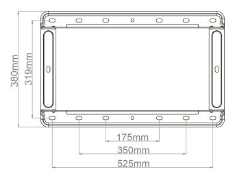 Miniatyrbillede 3 af 9: Hagor BrackIT XL HD II 190,5 cm (75") Sort