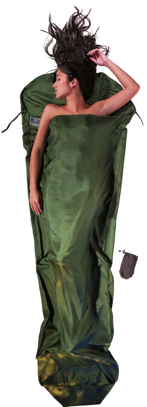 Cocoon SM70 sovepose Voksen Mumietaske Silke Oliven