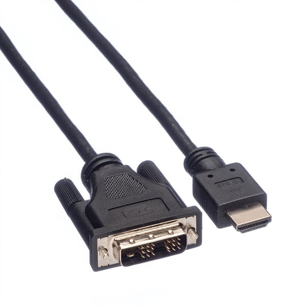 Pikkukuva 3 / 3: ROLINE 11.04.5516 videokaapeli-adapteri 1,5 m HDMI-tyyppi A (vakio) DVI-D Musta