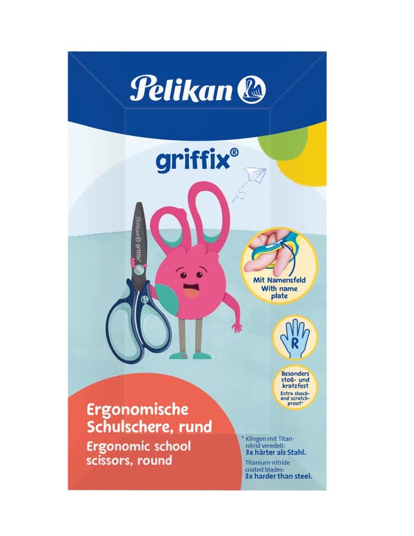 Pelikan 819145 konttorisakset Universaali Suora leikkuu Sininen