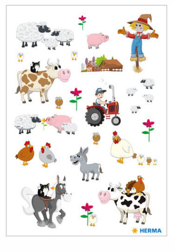 Pikkukuva 2 / 2: HERMA Little Farm lasten tarra