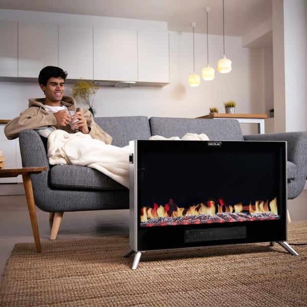 Cecotec ReadyWarm 7500 3in1 Total Flames Konvektorisähköinen tilalämmitin Musta, Harmaa