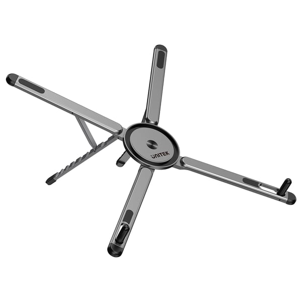 UNITEK OT1121AGY01 Ställ för bärbara datorer Ställ förl bärbar dator och surfplatta Grå, Svart 40,6 cm (16")